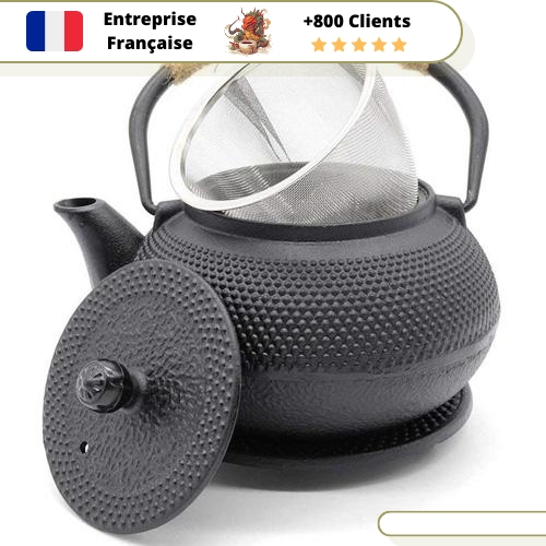 Théière en Fonte Noire Oiharu Natsume 800ml – Image 11