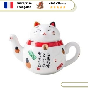 Théière en Porcelaine Le Maneki Neko