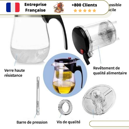 Théière en Verre Celle de 1 Litre – Image 3