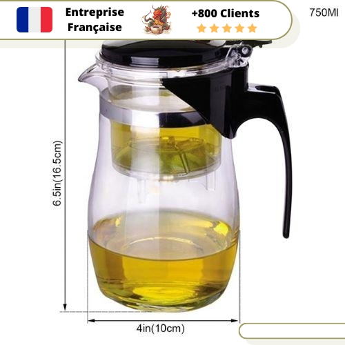 Théière en Verre Celle de 1 Litre – Image 9