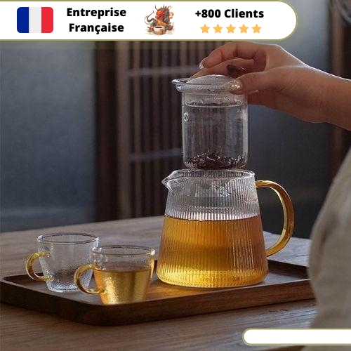 Théière en Verre Théière Fleur de Thé – Image 5