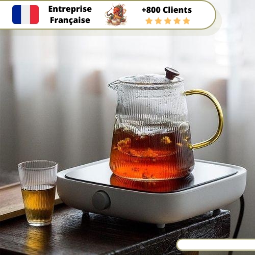 Théière en Verre Théière Fleur de Thé – Image 4