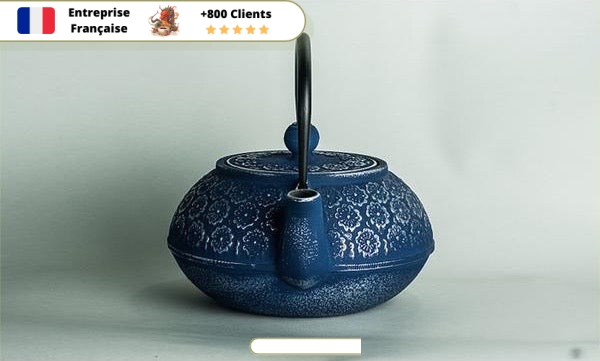 Théière en Fonte Bleue 1L | SAFAIA – Image 3