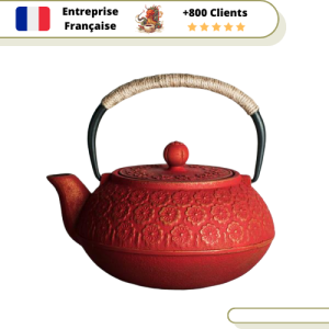 Théière en Fonte Rouge 1L | RUBĪ