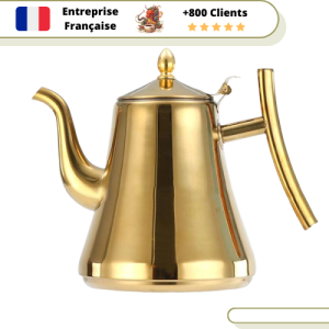 Théière en Inox Design Dorée | JÏNSÈ
