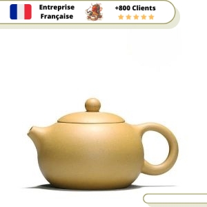 Théière en Terre Cuite Yixing Jaune 190ml | SHĀ