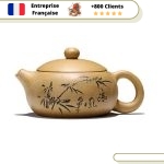 Théière en Terre Cuite Yixing Jaune 