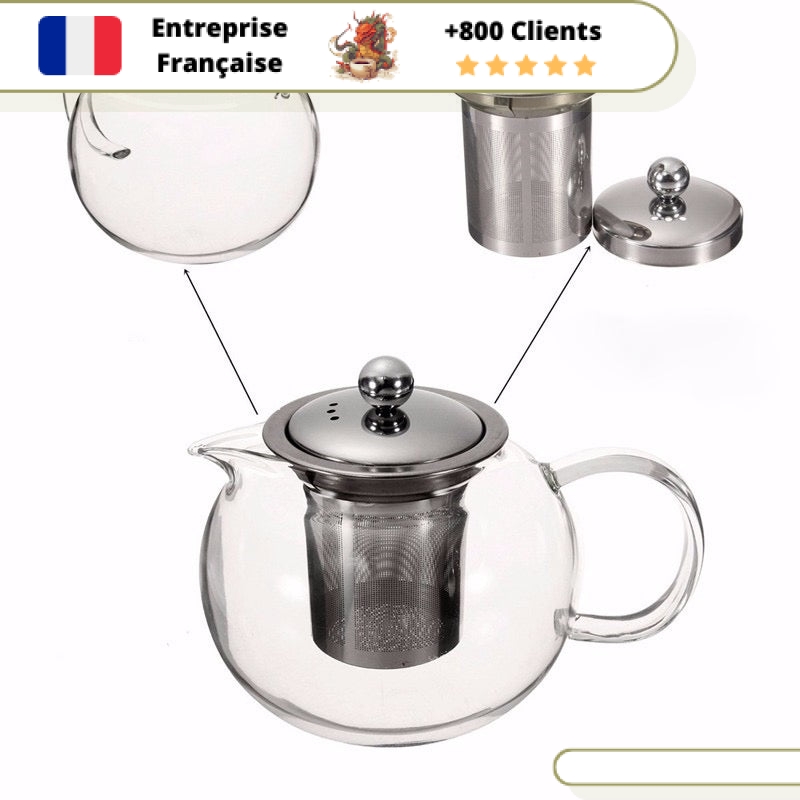 Théière en Verre + FILTRE