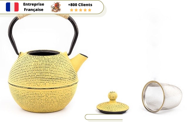 Théière en Fonte Tetsubin Jaune 780ml | KIIRO – Image 6
