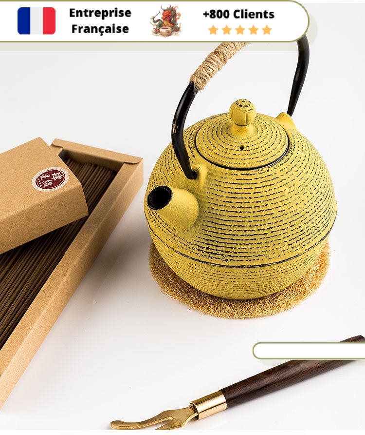 Théière en Fonte Tetsubin Jaune 780ml | KIIRO – Image 3