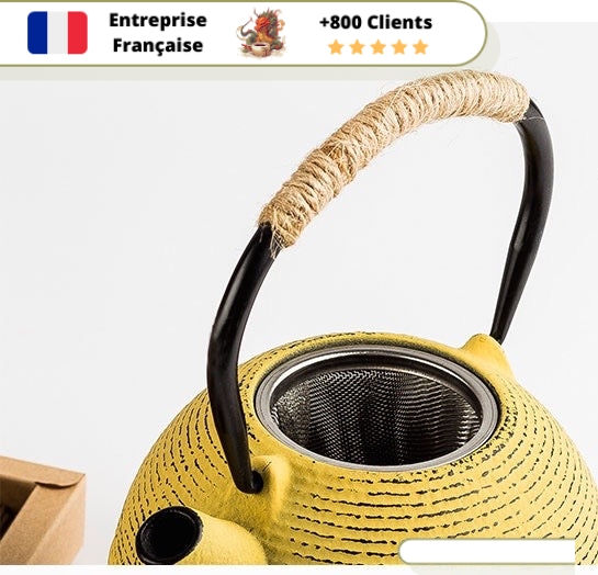 Théière en Fonte Tetsubin Jaune 780ml | KIIRO – Image 4