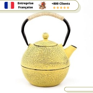Théière en Fonte Tetsubin Jaune 780ml | KIIRO