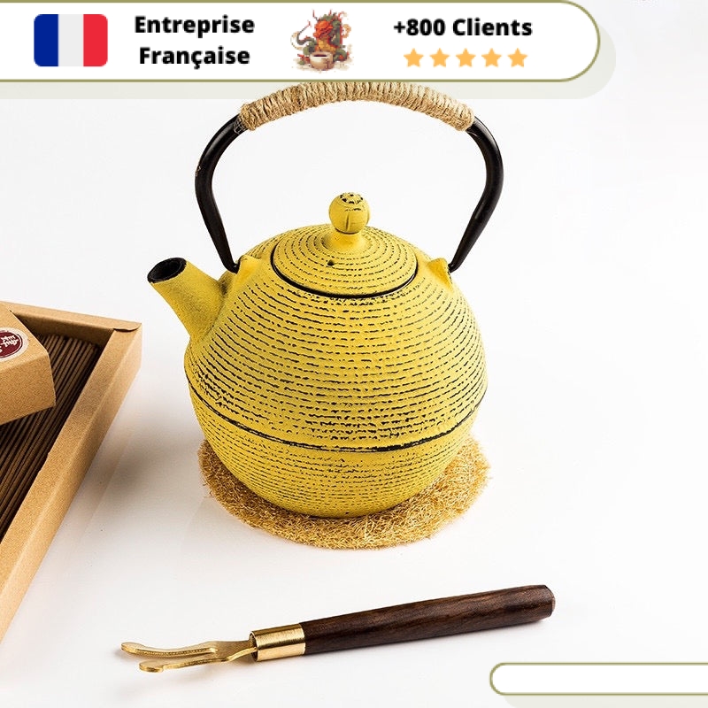 Théière en Fonte Tetsubin Jaune 780ml | KIIRO – Image 2