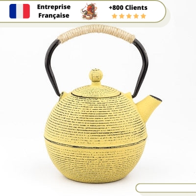 Théière en Fonte Tetsubin Jaune 780ml | KIIRO – Image 5