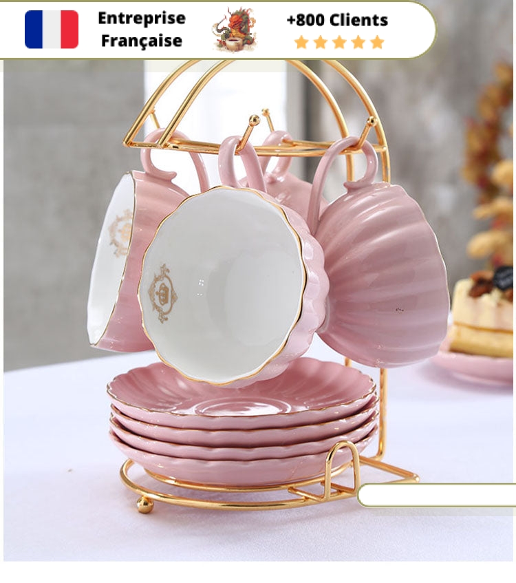 Théière Solitaire Porcelaine Rose 400ml – Image 19