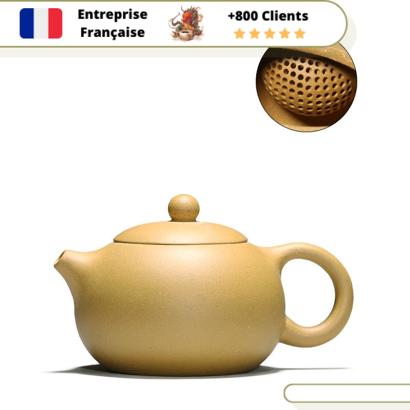 Théière en Terre Cuite Yixing Jaune 190ml | SHĀ – Image 2