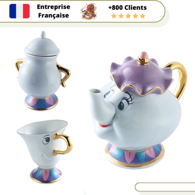 Service à Thé la Belle et la Bête | DISNEY