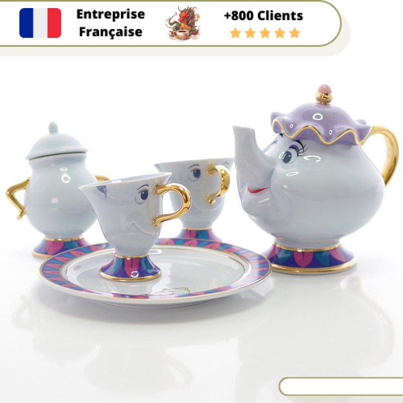 Service à Thé LA BELLE ET LA BÊTE