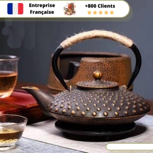 Bouilloire Théière en Fonte Pois 900ml