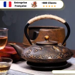 Boulloire Théière en Fonte Poissons 900ml