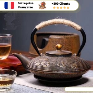 Bouilloire Théière en Fonte Cerisier 900ml