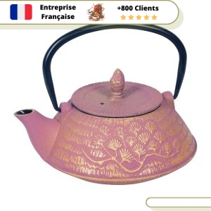 Théière en Fonte Rose  Iwachu Arare 900ml
