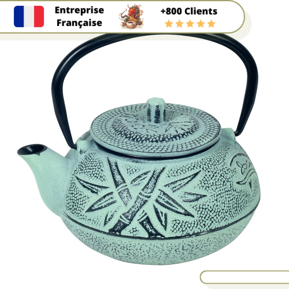 Service à Thé avec Théière en Fonte – Image 2