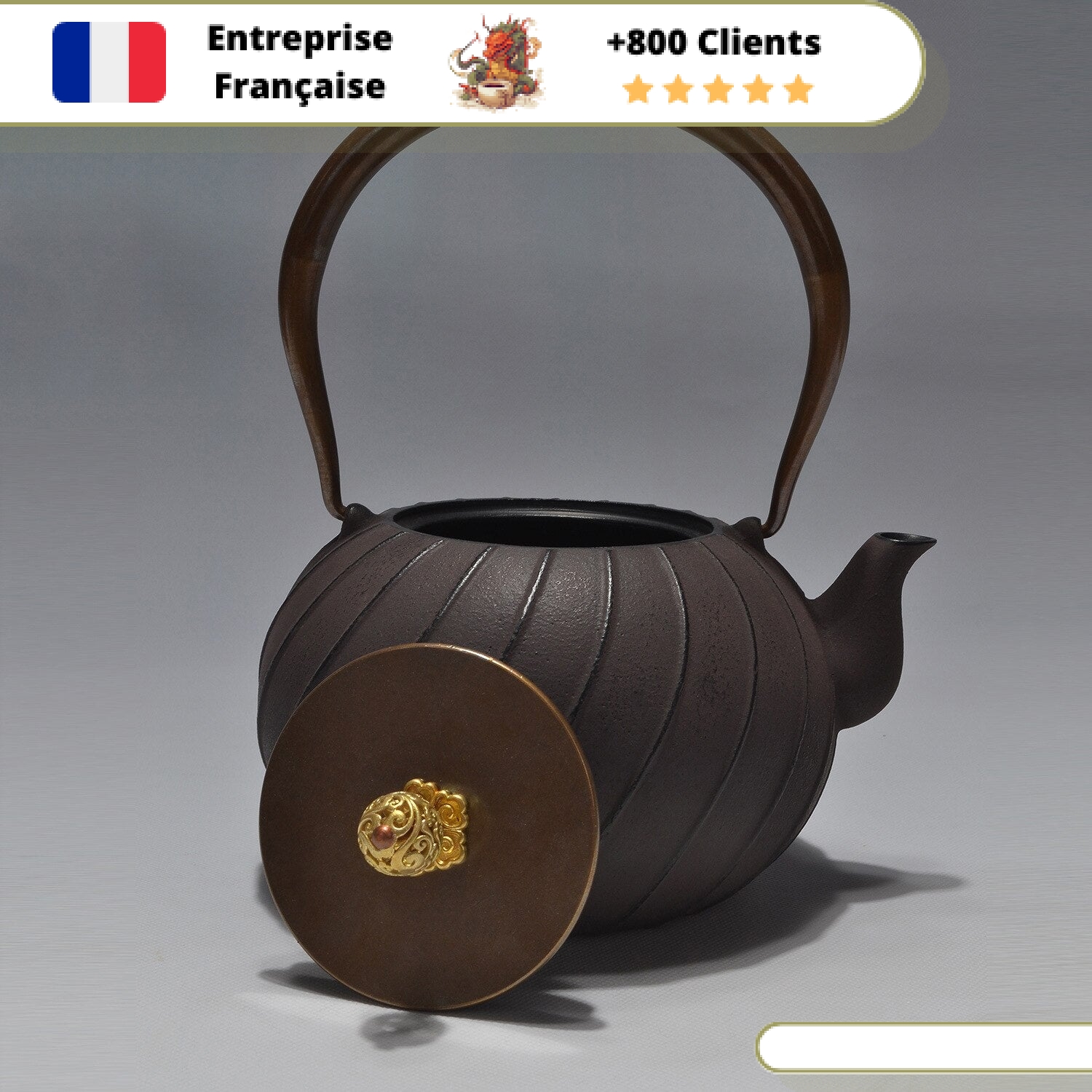 Théière en Fonte Spirale 1,2L | HIGE – Image 3