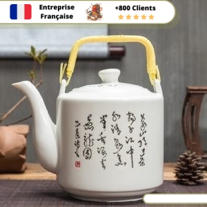 Theiere chinoise porcelaine 