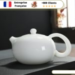 Théière en Porcelaine Blanche Asiatique | BÁZÌ