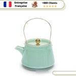 Théière en Porcelaine Verte