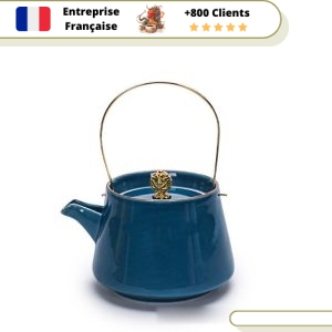 Théière en Porcelaine Indigo