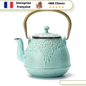 Théière en Fonte Turquoise  Wazuqu Mayu 550ml